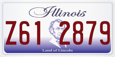 IL license plate Z612879
