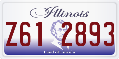 IL license plate Z612893