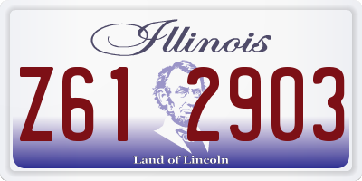 IL license plate Z612903
