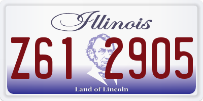 IL license plate Z612905