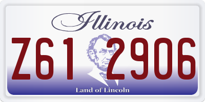 IL license plate Z612906