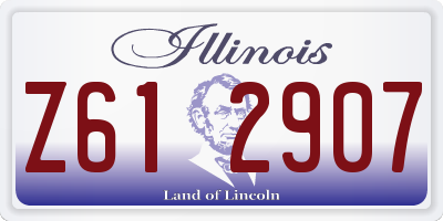 IL license plate Z612907