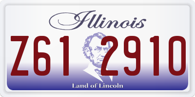 IL license plate Z612910