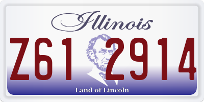 IL license plate Z612914