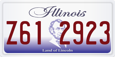 IL license plate Z612923