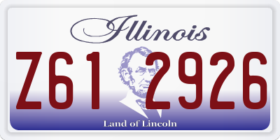 IL license plate Z612926