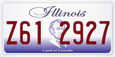 IL license plate Z612927