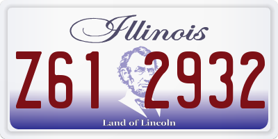IL license plate Z612932
