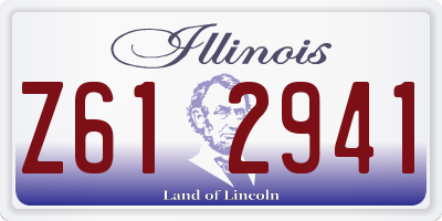 IL license plate Z612941