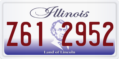 IL license plate Z612952