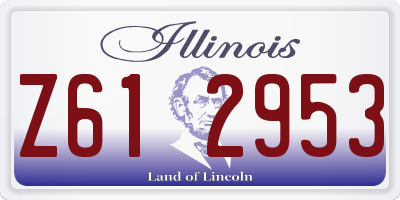 IL license plate Z612953