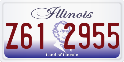 IL license plate Z612955