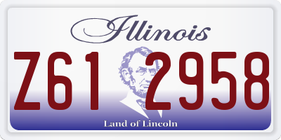 IL license plate Z612958