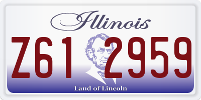 IL license plate Z612959