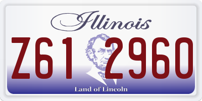IL license plate Z612960