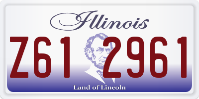 IL license plate Z612961