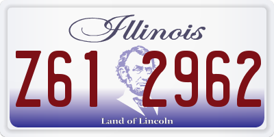 IL license plate Z612962