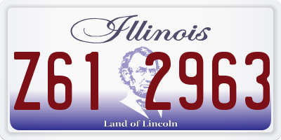 IL license plate Z612963
