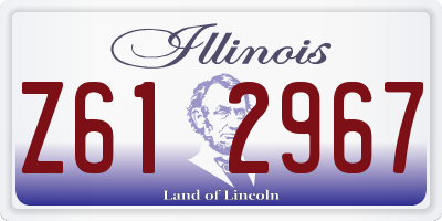 IL license plate Z612967