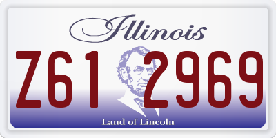 IL license plate Z612969
