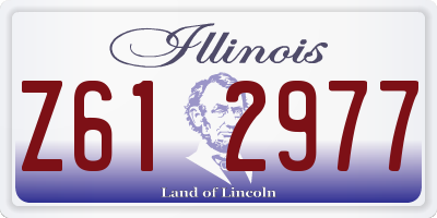 IL license plate Z612977