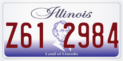 IL license plate Z612984