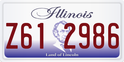 IL license plate Z612986
