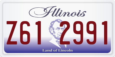 IL license plate Z612991