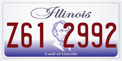 IL license plate Z612992
