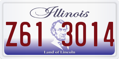IL license plate Z613014