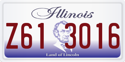IL license plate Z613016