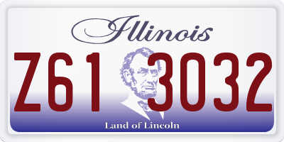 IL license plate Z613032