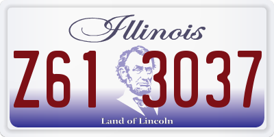 IL license plate Z613037