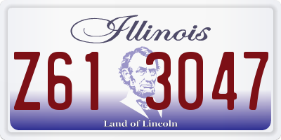 IL license plate Z613047