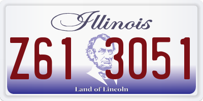 IL license plate Z613051