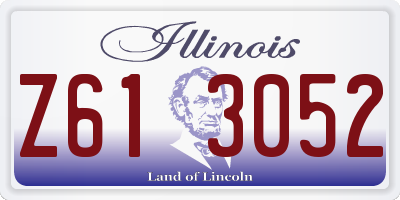 IL license plate Z613052