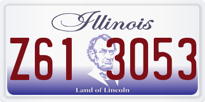 IL license plate Z613053