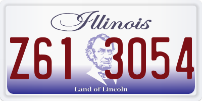 IL license plate Z613054