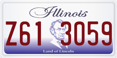 IL license plate Z613059