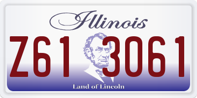IL license plate Z613061