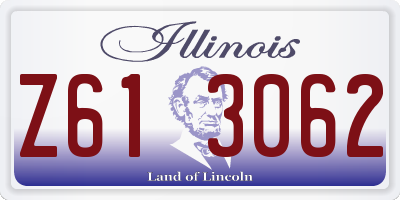 IL license plate Z613062