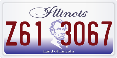 IL license plate Z613067