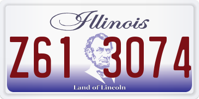 IL license plate Z613074