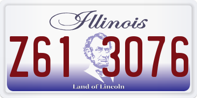 IL license plate Z613076