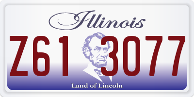IL license plate Z613077