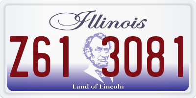 IL license plate Z613081