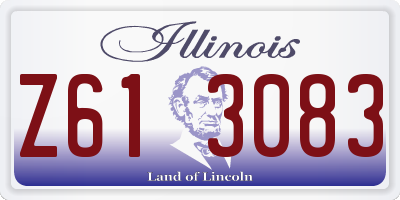 IL license plate Z613083