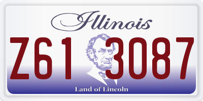 IL license plate Z613087