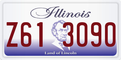 IL license plate Z613090