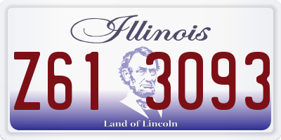 IL license plate Z613093